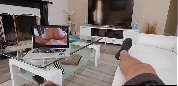 Daughter caught daddy watching sex videos
